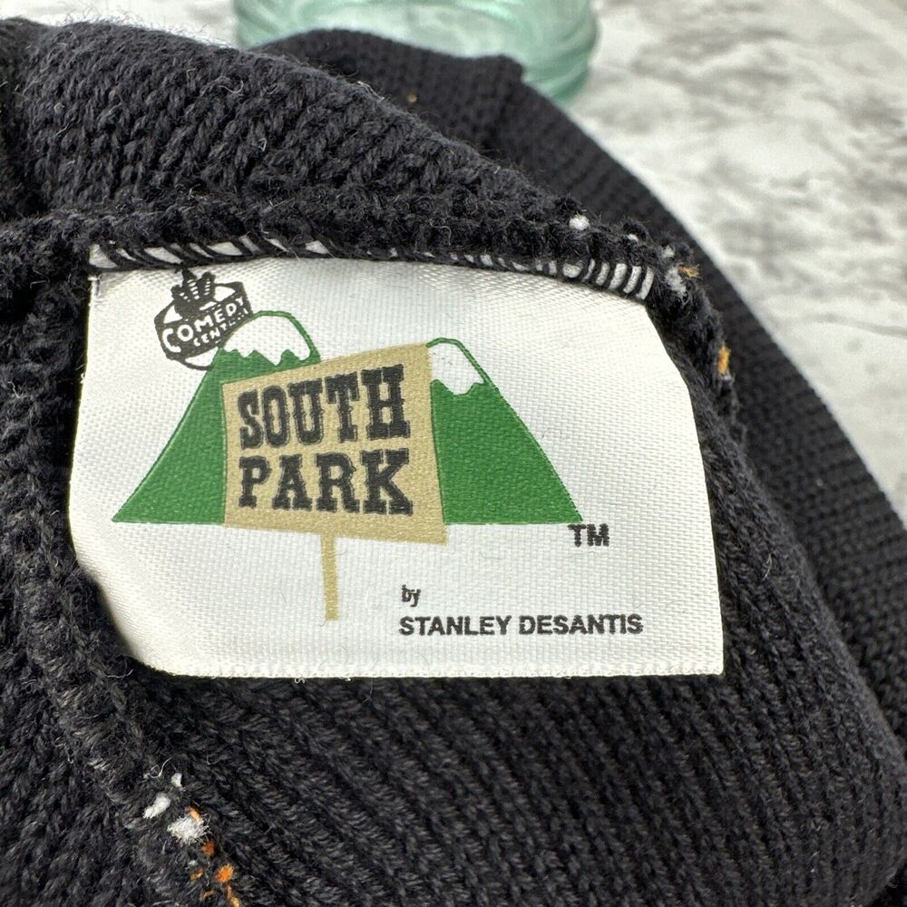 South Park 1998 Vintage Dead Kenny Beanie Hat Stanley DeSantis Orange Black - Picture 8 of 9